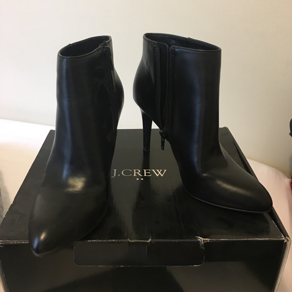 Jcrew Black Ankle Boots